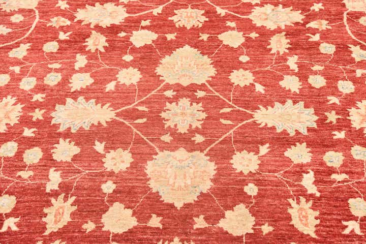 8' 3 x 9' 9 Hand Knotted Peshawar Ziegler Rug
