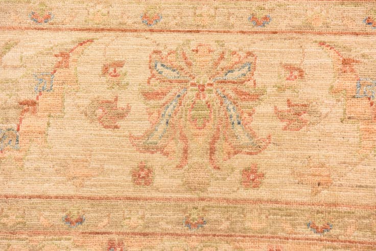 Detail image of 8' 3 x 9' 9 Hand Knotted Peshawar Ziegler Rug