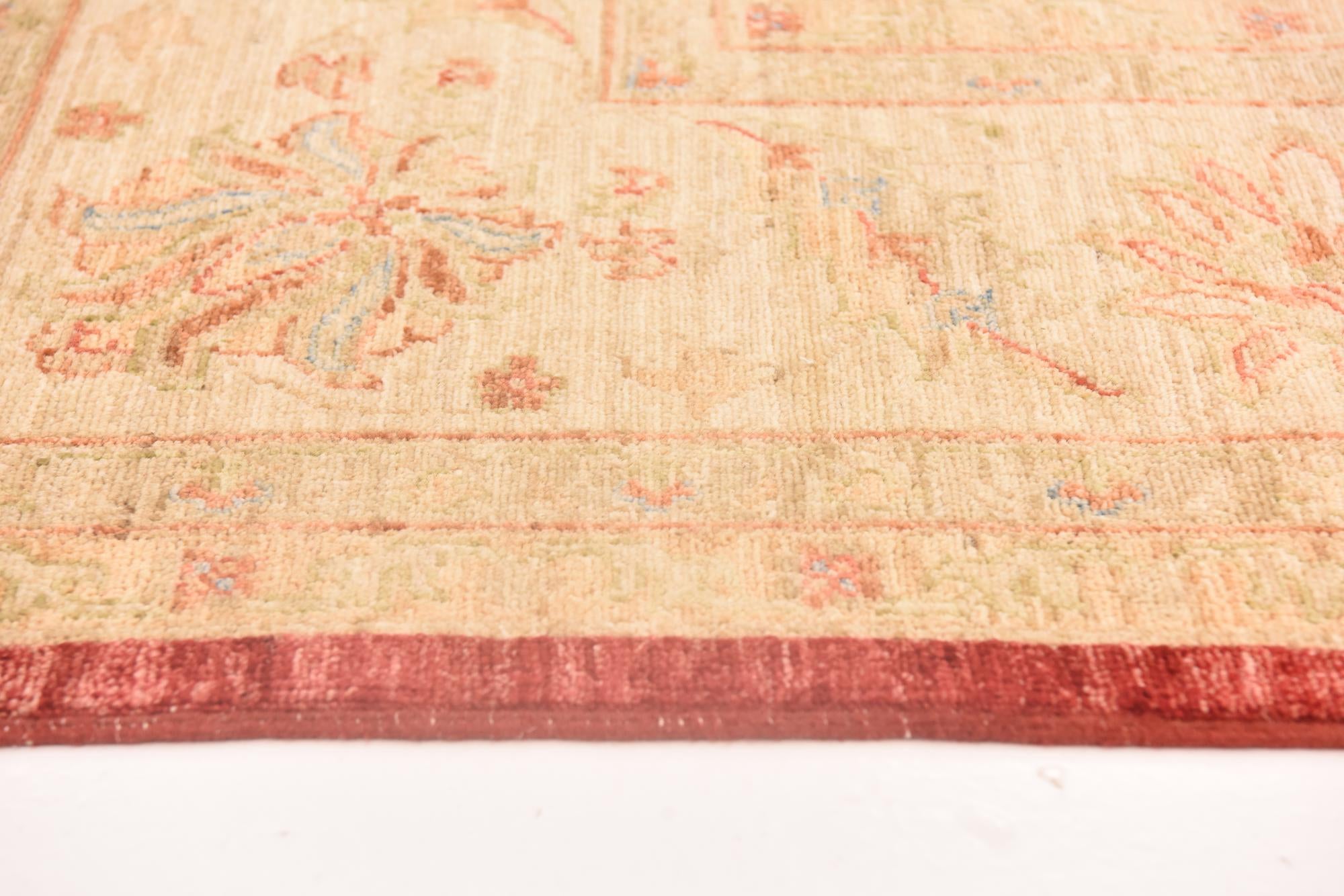 8' 3 x 9' 9 Hand Knotted Peshawar Ziegler Rug