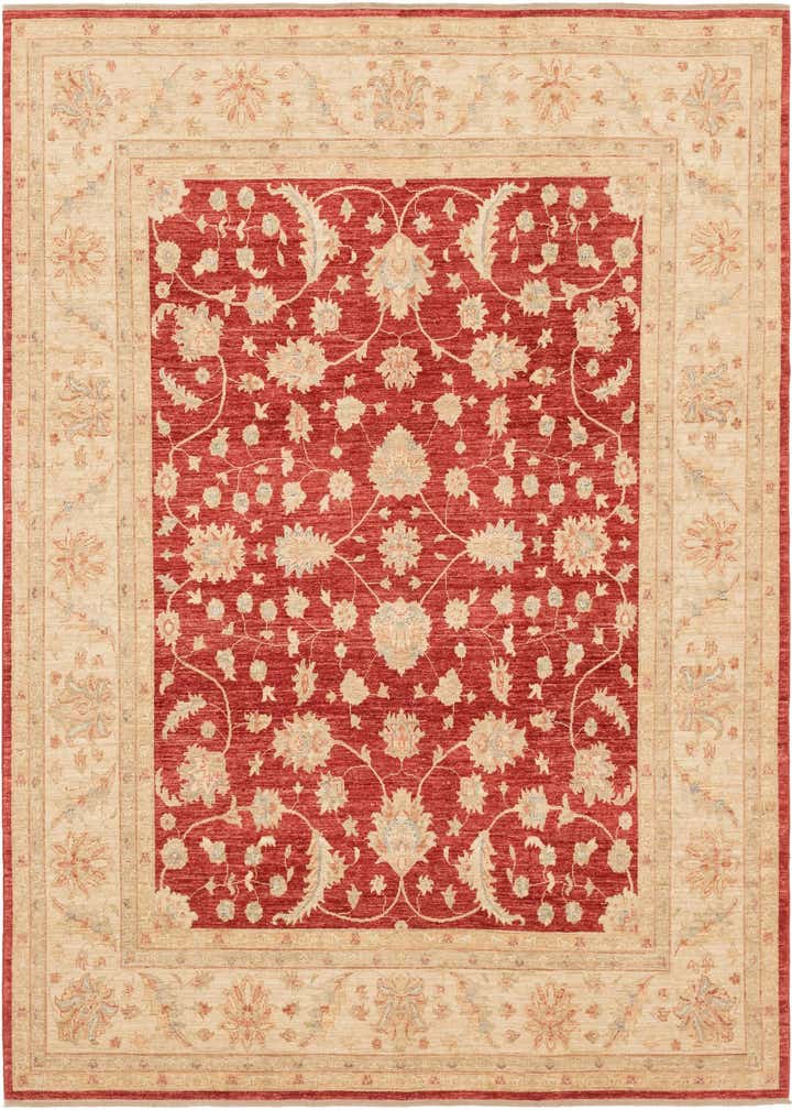 8' 3 x 9' 9 Hand Knotted Peshawar Ziegler Rug