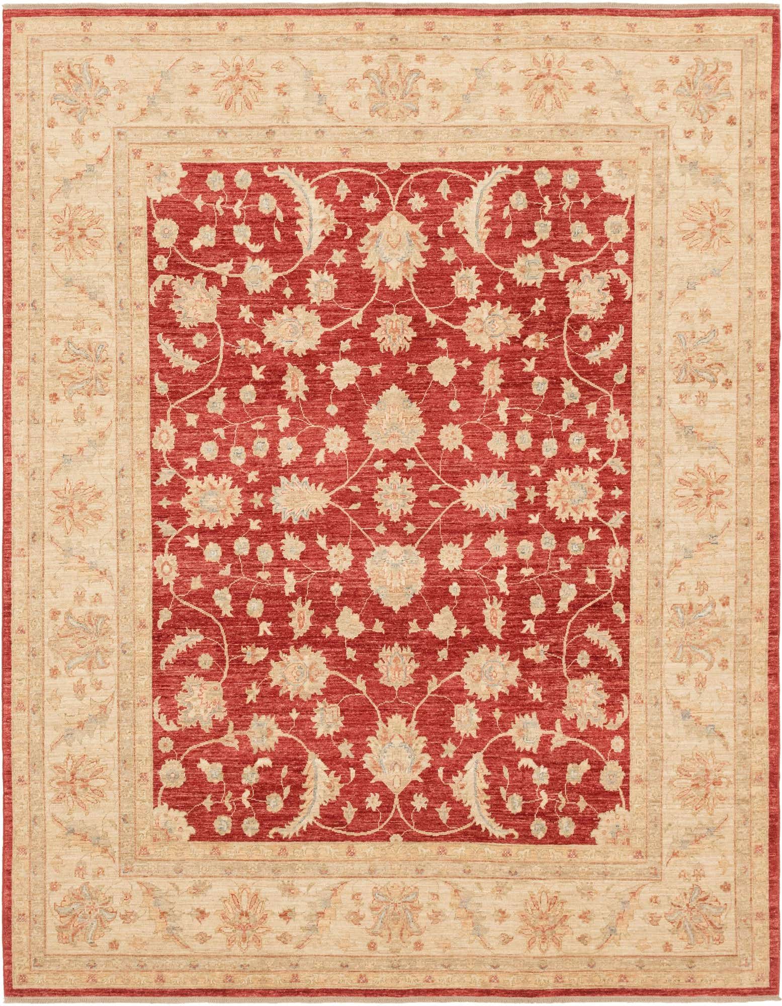 8' 3 x 9' 9 Hand Knotted Peshawar Ziegler Rug