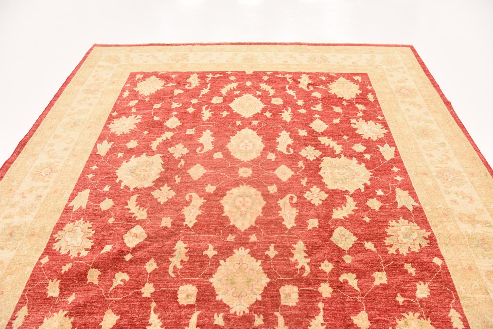 8' 2 x 9' 8 Hand Knotted Peshawar Ziegler Rug