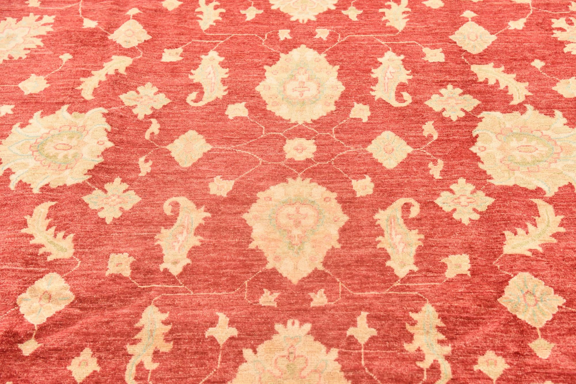 8' 2 x 9' 8 Hand Knotted Peshawar Ziegler Rug