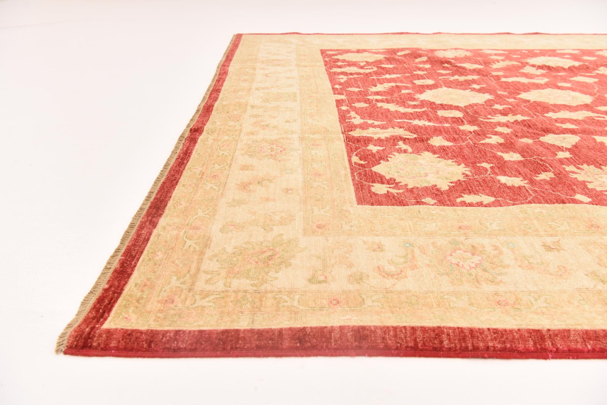 8' 2 x 9' 8 Hand Knotted Peshawar Ziegler Rug