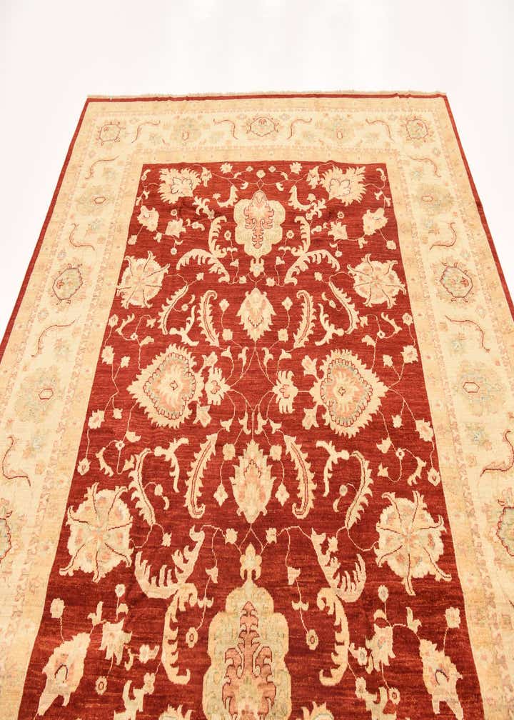 8' 3 x 9' 3 Hand Knotted Peshawar Ziegler Rug