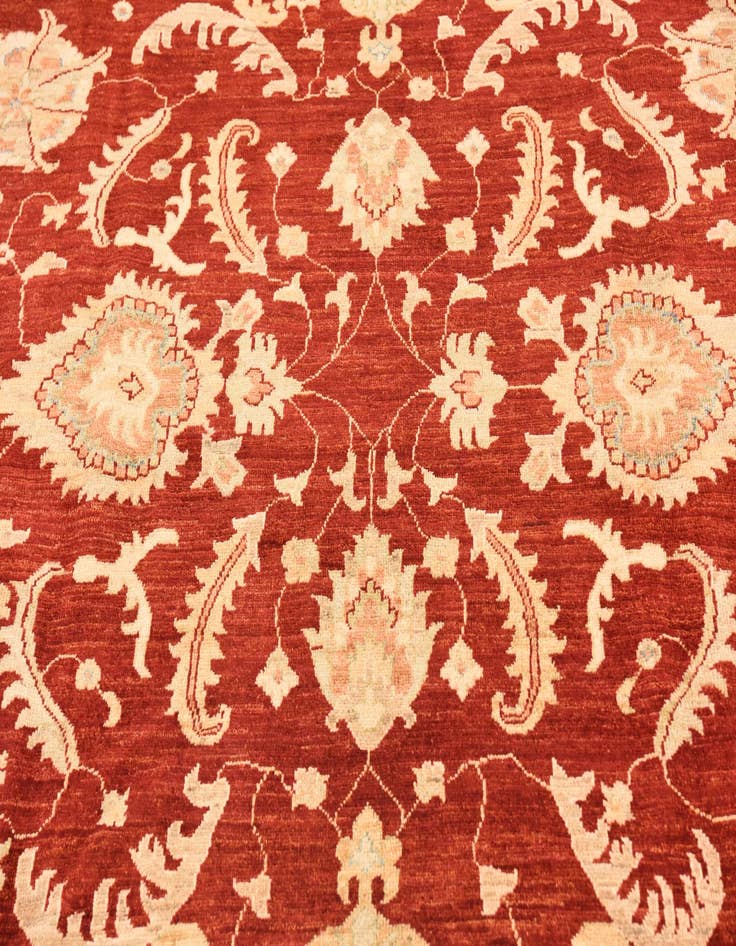 Detail image of 8' 3 x 9' 3 Hand Knotted Peshawar Ziegler Rug