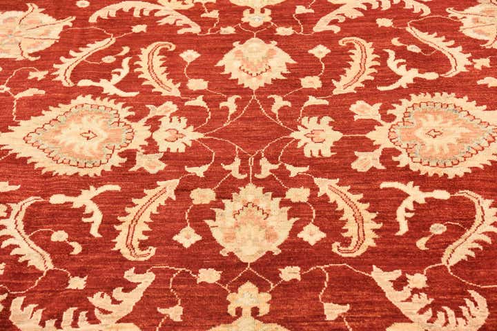 8' 3 x 9' 3 Hand Knotted Peshawar Ziegler Rug