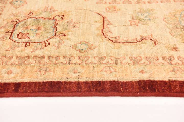 8' 3 x 9' 3 Hand Knotted Peshawar Ziegler Rug