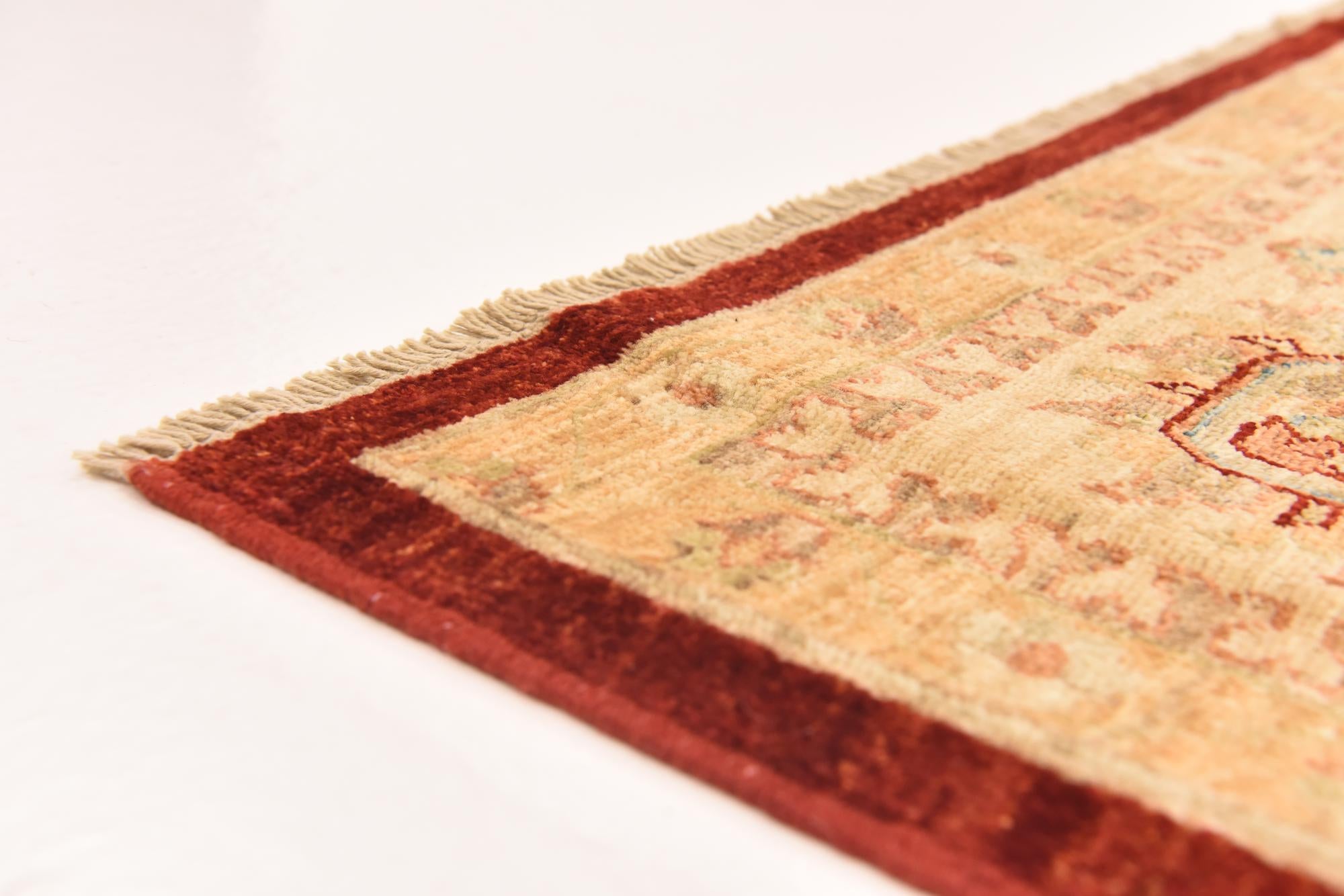 8' 3 x 9' 3 Hand Knotted Peshawar Ziegler Rug