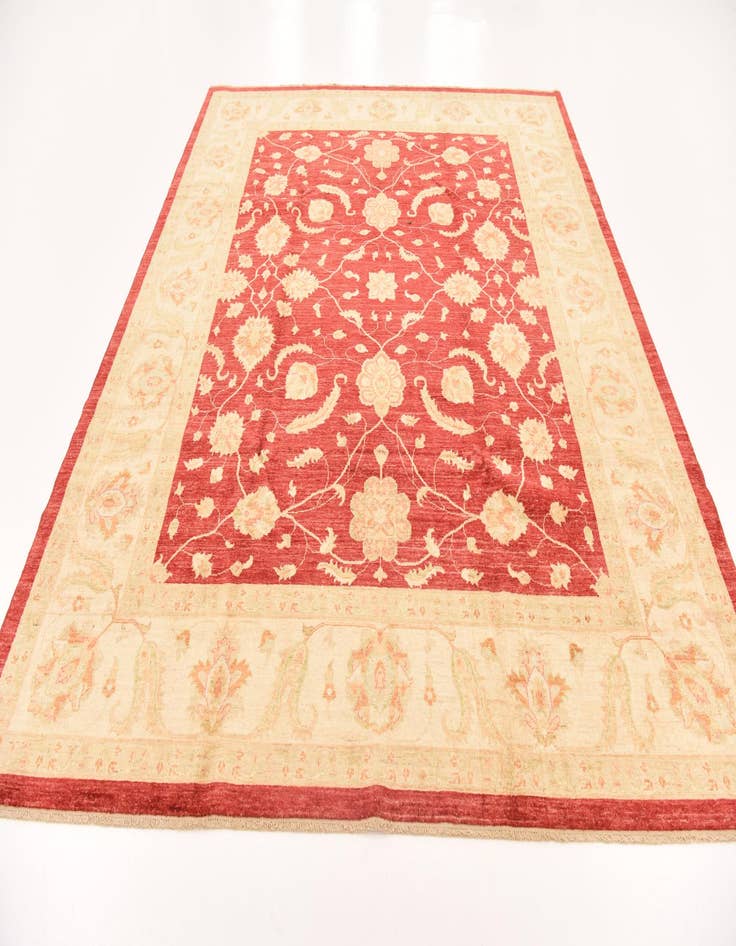 Detail image of 8' 3 x 9' 10 Hand Knotted Peshawar Ziegler Rug