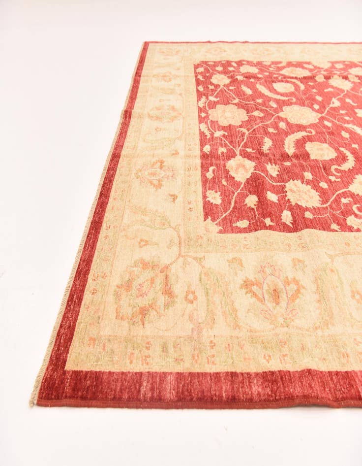 Detail image of 8' 3 x 9' 10 Hand Knotted Peshawar Ziegler Rug