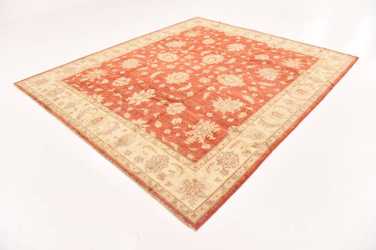 Detail image of 8' 4 x 9' 9 Hand Knotted Peshawar Ziegler Rug
