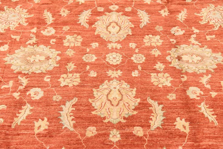 Detail image of 8' 4 x 9' 9 Hand Knotted Peshawar Ziegler Rug