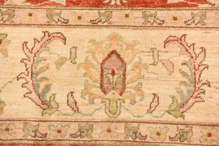 8' 4 x 9' 9 Hand Knotted Peshawar Ziegler Rug