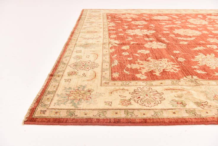 Detail image of 8' 4 x 9' 9 Hand Knotted Peshawar Ziegler Rug