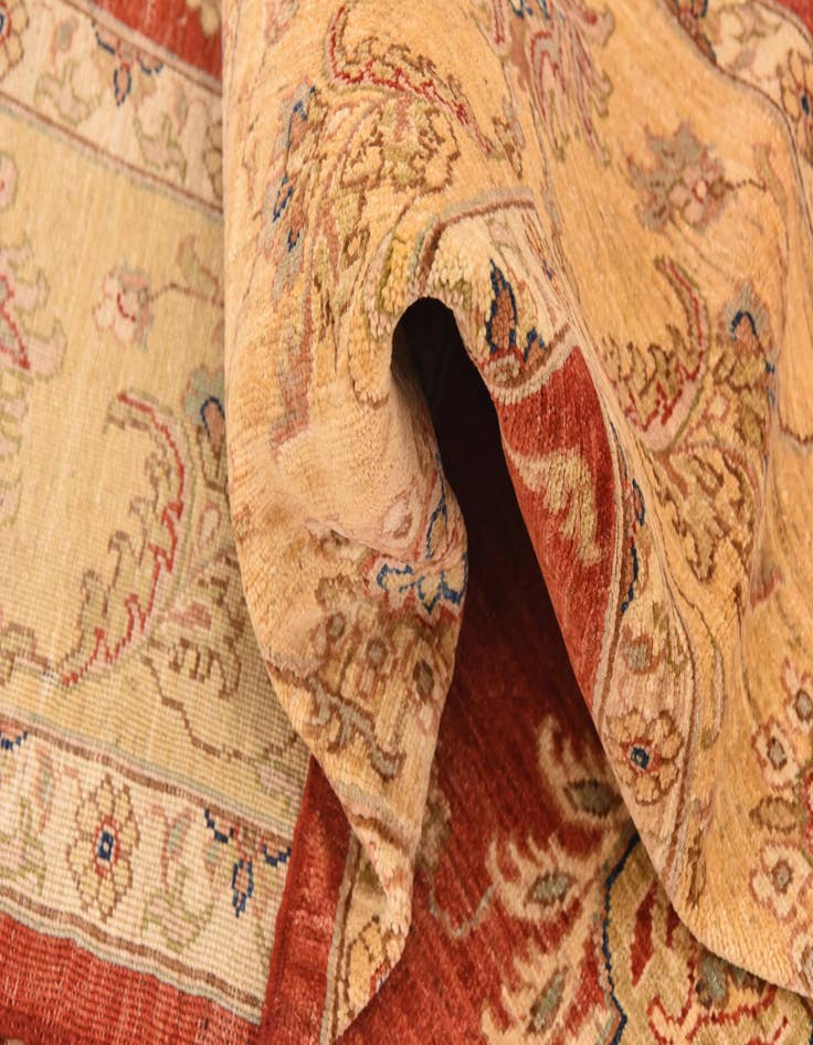 Detail image of 8' 2 x 10' 2  Hand Knotted Peshawar Ziegler Rug