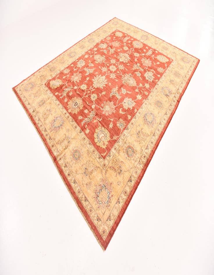 Detail image of 8' 2 x 10' 2  Hand Knotted Peshawar Ziegler Rug