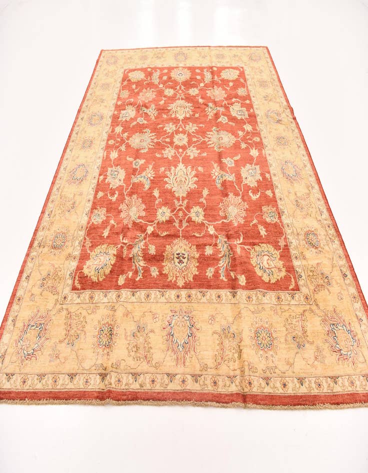 Detail image of 8' 2 x 10' 2  Hand Knotted Peshawar Ziegler Rug