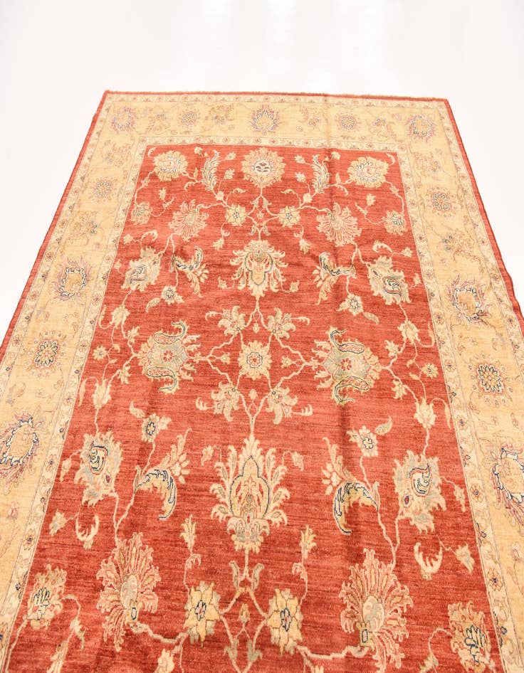 Detail image of 8' 2 x 10' 2  Hand Knotted Peshawar Ziegler Rug