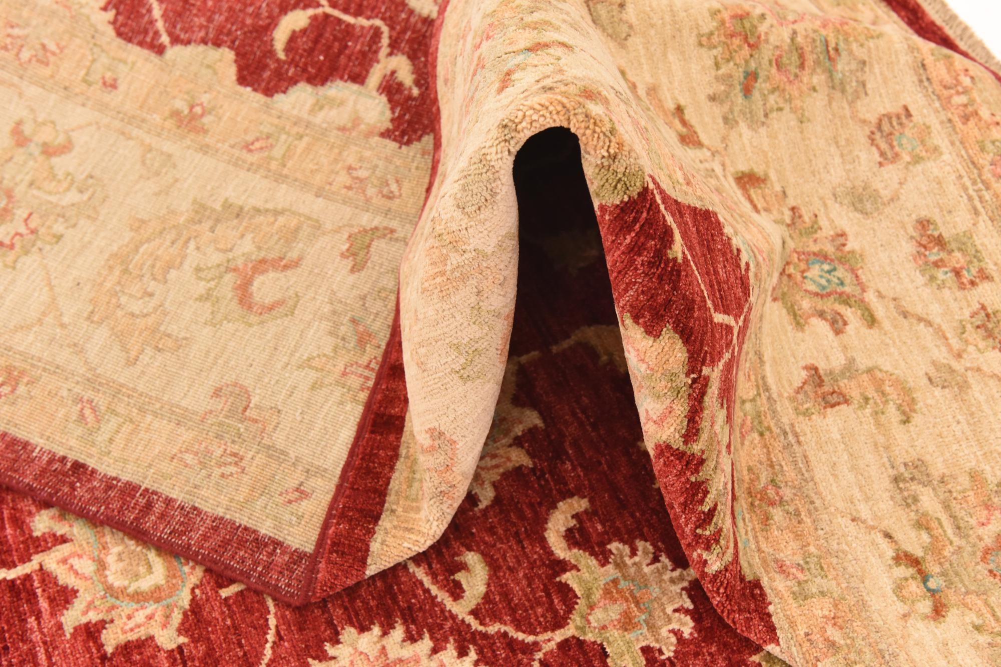 8' 1 x 9' 7 Hand Knotted Peshawar Ziegler Rug