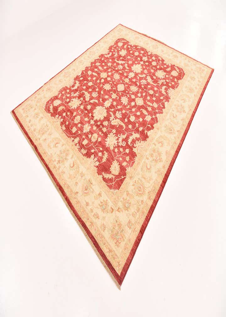 8' 1 x 9' 7 Hand Knotted Peshawar Ziegler Rug