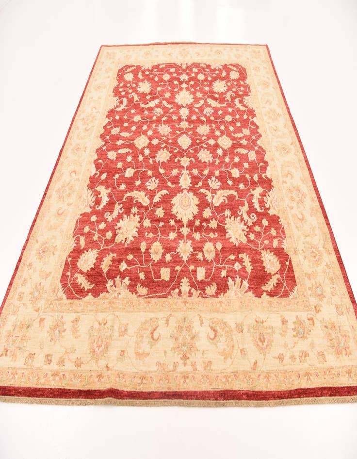 Detail image of 8' 1 x 9' 7 Hand Knotted Peshawar Ziegler Rug