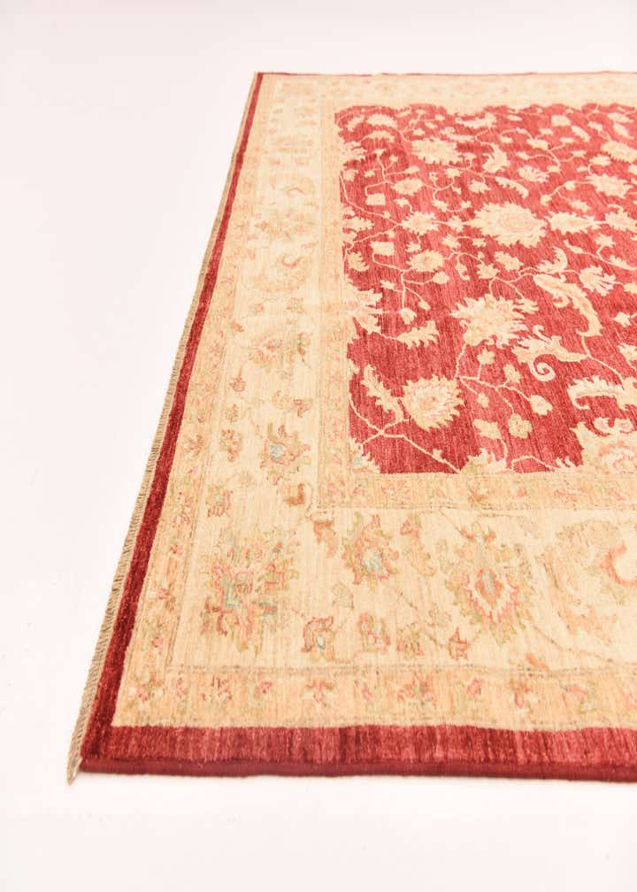 8' 1 x 9' 7 Hand Knotted Peshawar Ziegler Rug