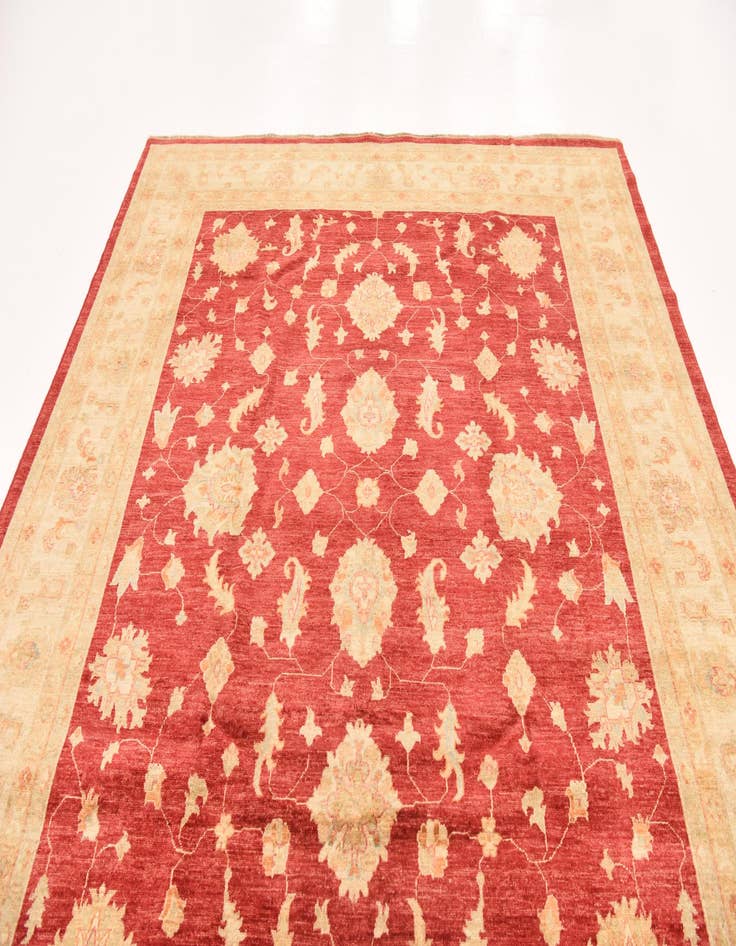 Detail image of 8' 3 x 9' 10 Hand Knotted Peshawar Ziegler Rug
