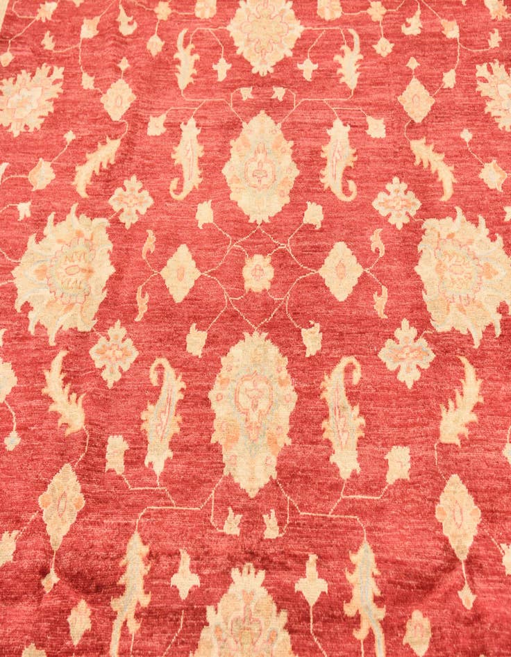 Detail image of 8' 3 x 9' 10 Hand Knotted Peshawar Ziegler Rug