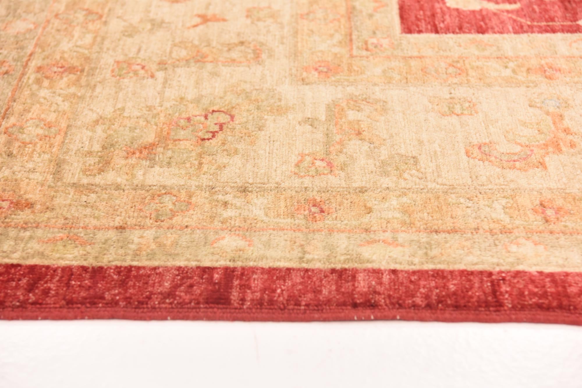 8' 3 x 9' 10 Hand Knotted Peshawar Ziegler Rug
