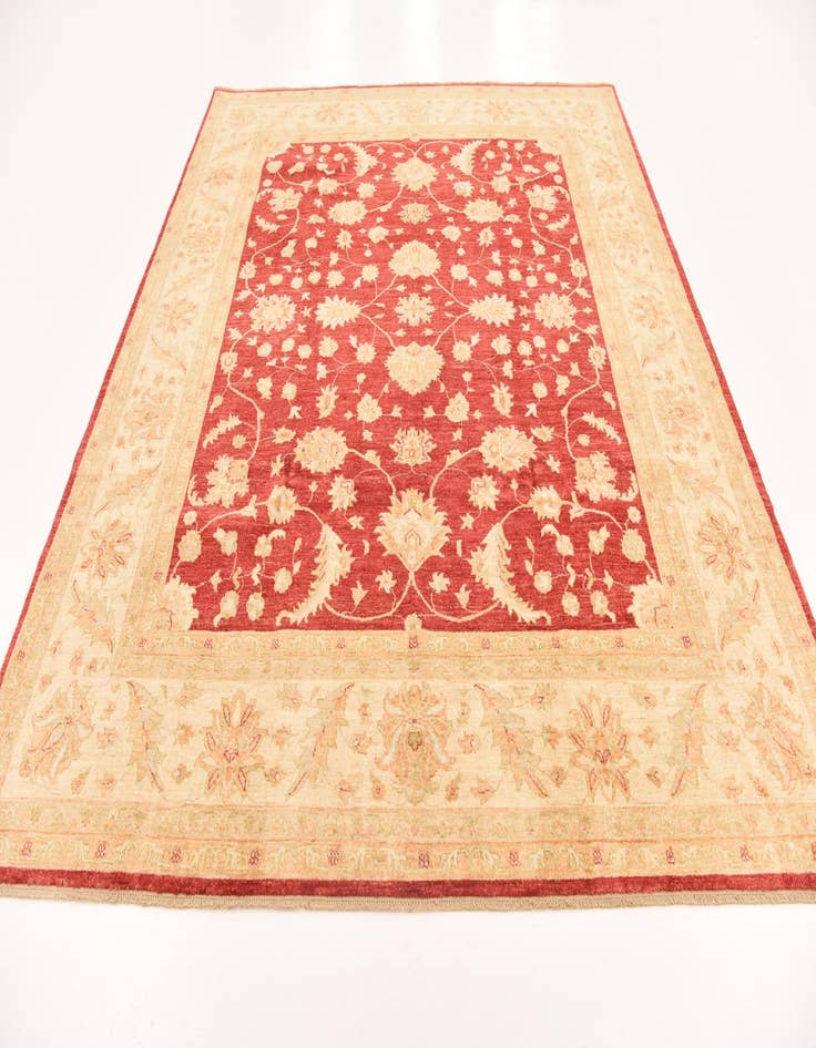 Detail image of 8' 3 x 9' 8 Hand Knotted Peshawar Ziegler Rug