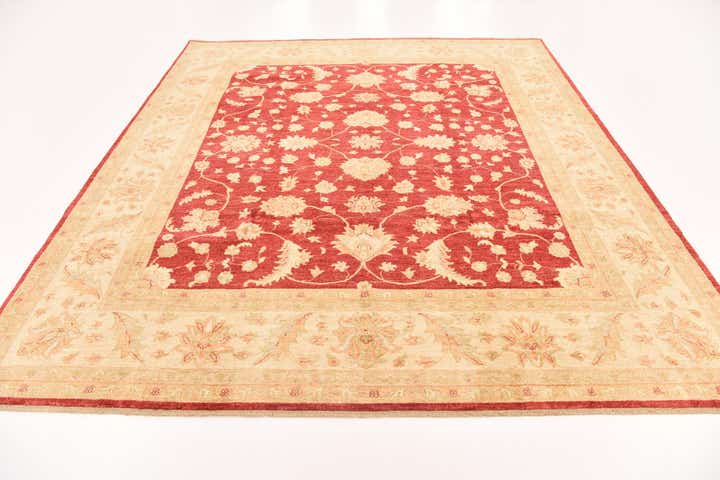 8' 3 x 9' 8 Hand Knotted Peshawar Ziegler Rug