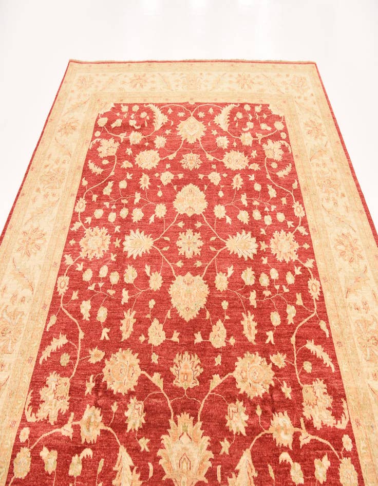 Detail image of 8' 3 x 9' 8 Hand Knotted Peshawar Ziegler Rug