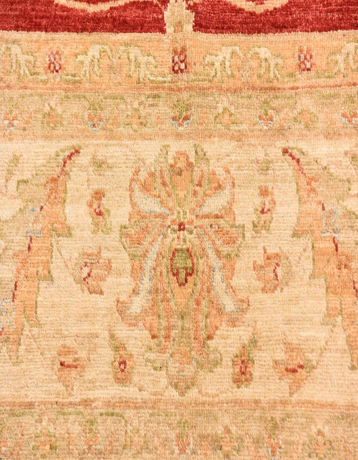 Detail image of 8' 3 x 9' 8 Hand Knotted Peshawar Ziegler Rug