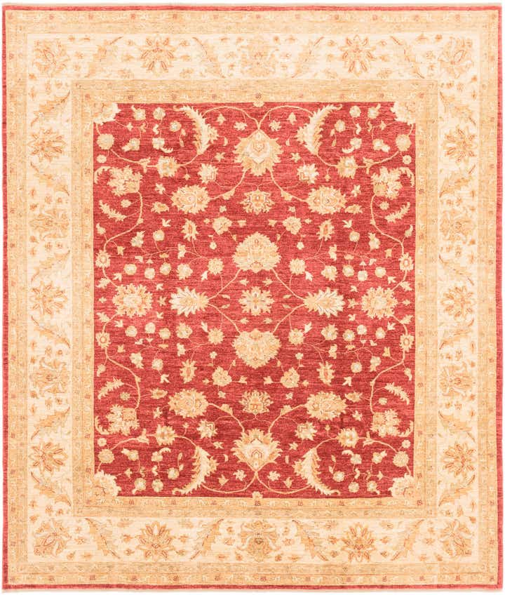 8' 3 x 9' 8 Hand Knotted Peshawar Ziegler Rug