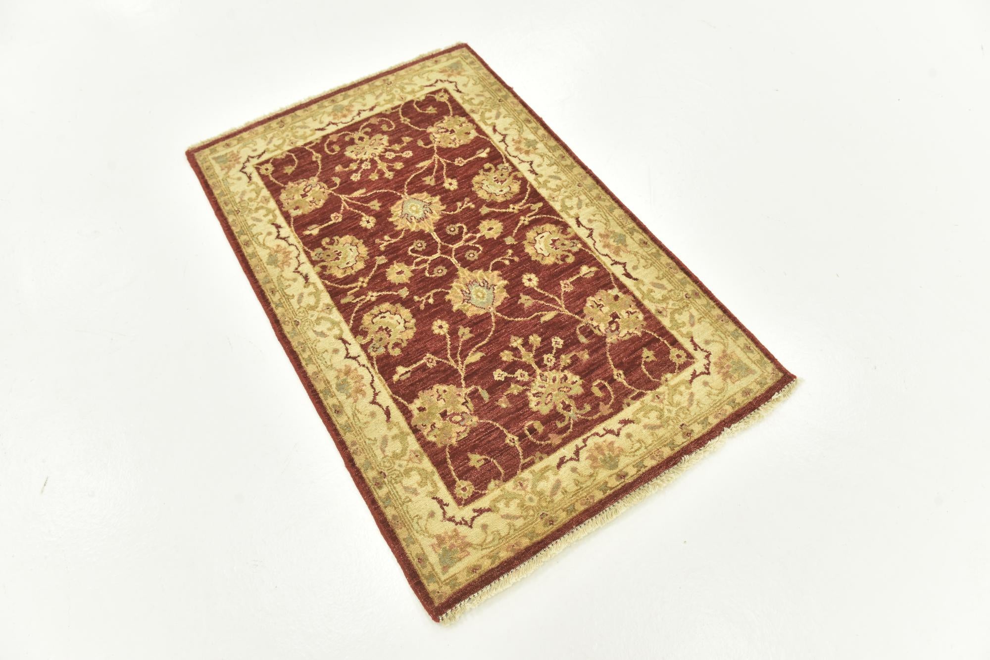 2' 7 x 4' 2 Hand Knotted Peshawar Ziegler Rug