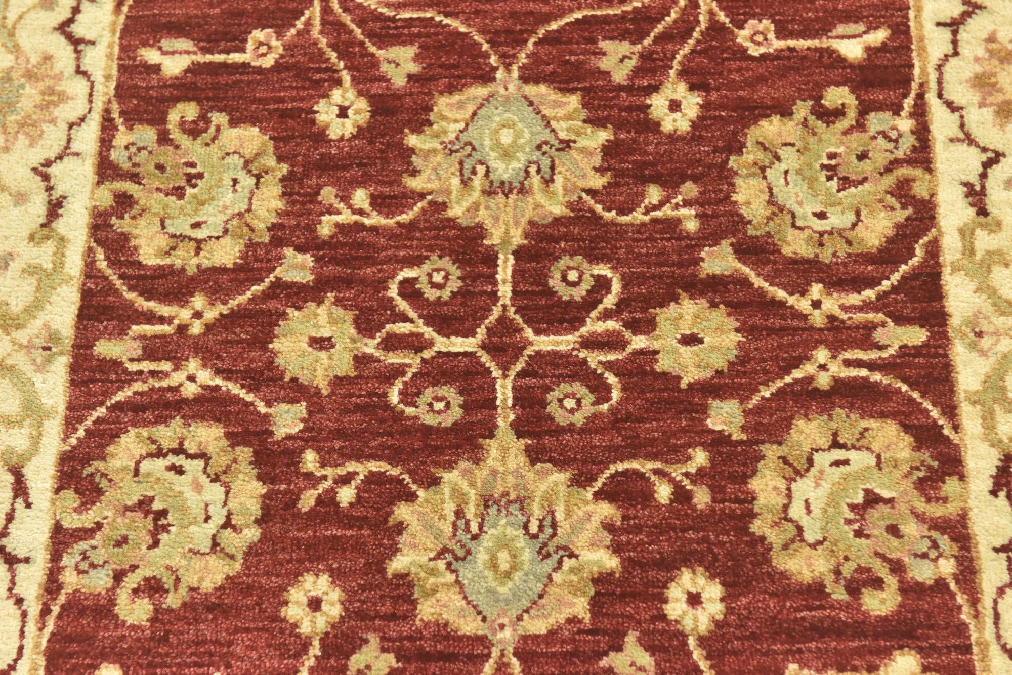 2' 7 x 4' 2 Hand Knotted Peshawar Ziegler Rug