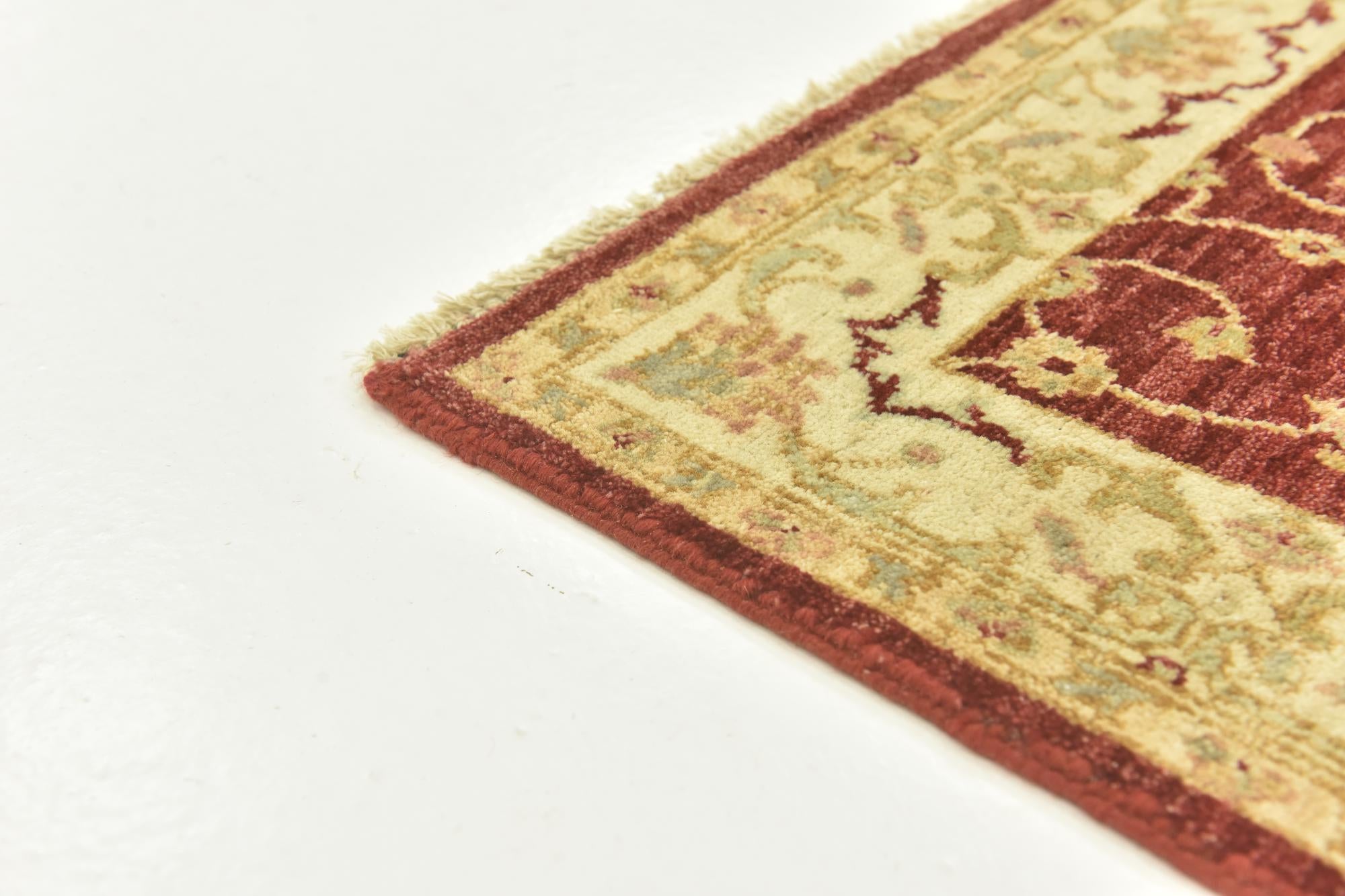 2' 7 x 4' 2 Hand Knotted Peshawar Ziegler Rug