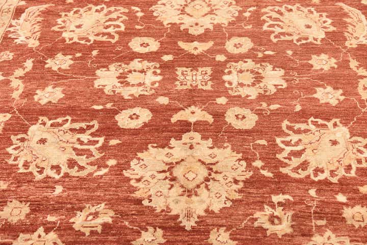 8' 11 x 12' 3 Hand Knotted Peshawar Ziegler Rug