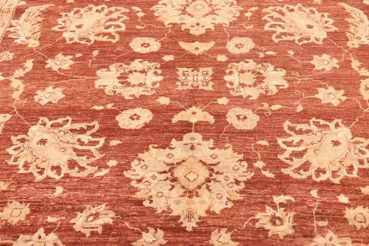Detail image of 8' 11 x 12' 3 Hand Knotted Peshawar Ziegler Rug