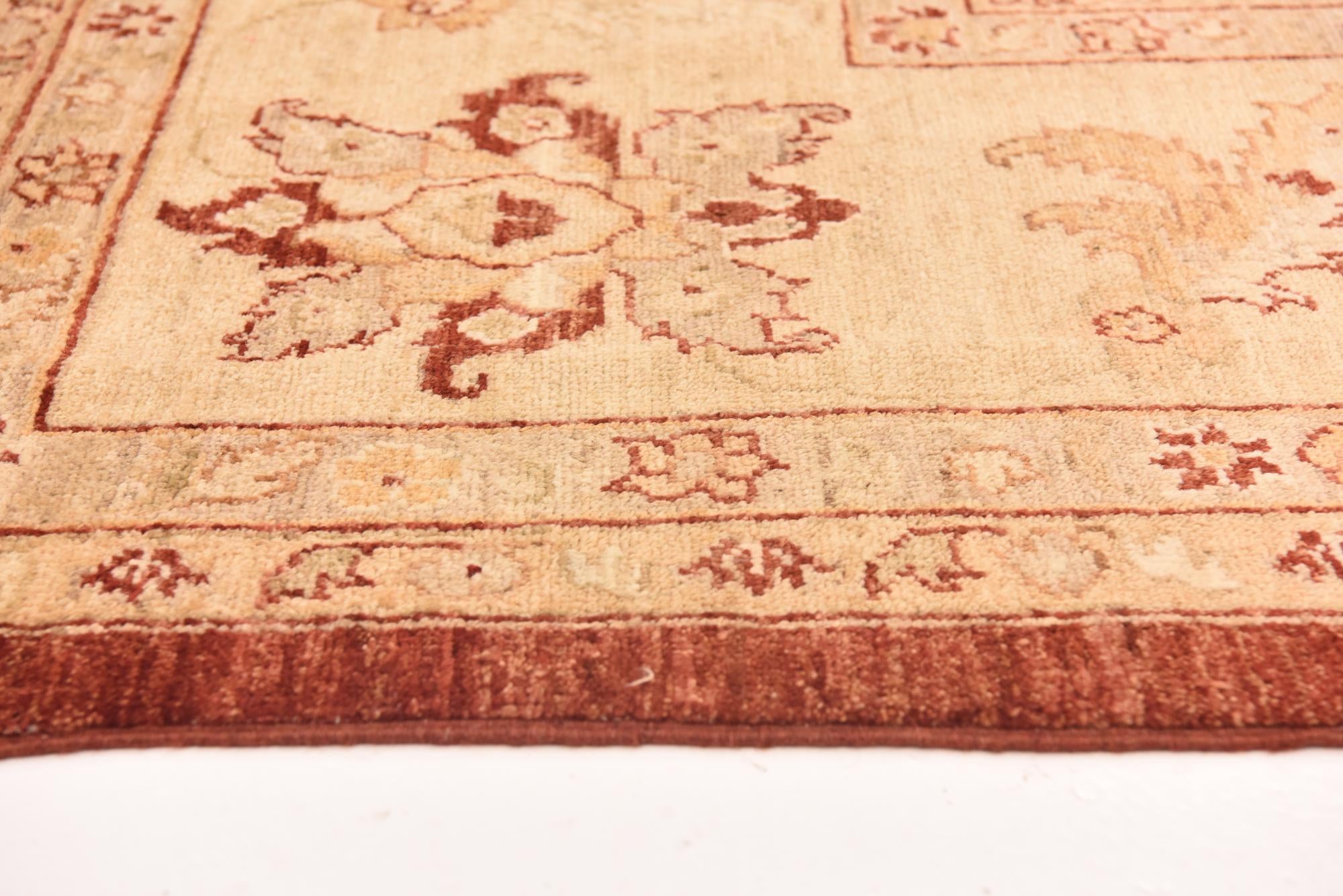 8' 11 x 12' 3 Hand Knotted Peshawar Ziegler Rug