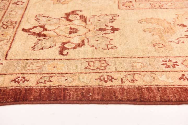 8' 11 x 12' 3 Hand Knotted Peshawar Ziegler Rug