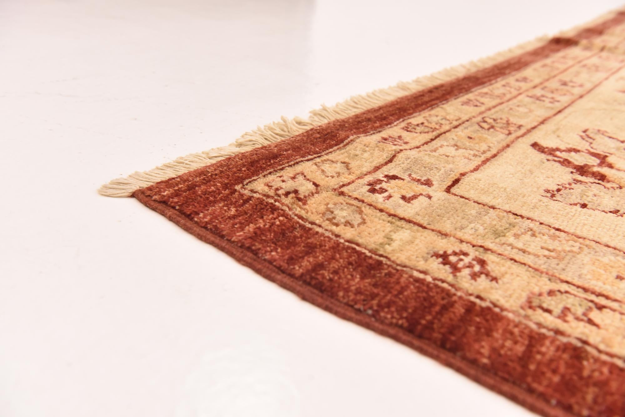 8' 11 x 12' 3 Hand Knotted Peshawar Ziegler Rug