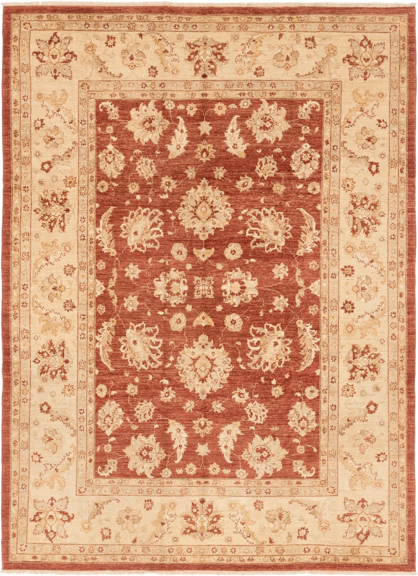 8' 11 x 12' 3 Hand Knotted Peshawar Ziegler Rug