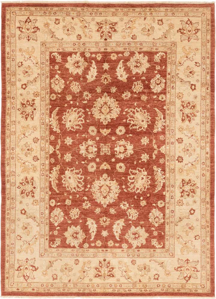 8' 11 x 12' 3 Hand Knotted Peshawar Ziegler Rug