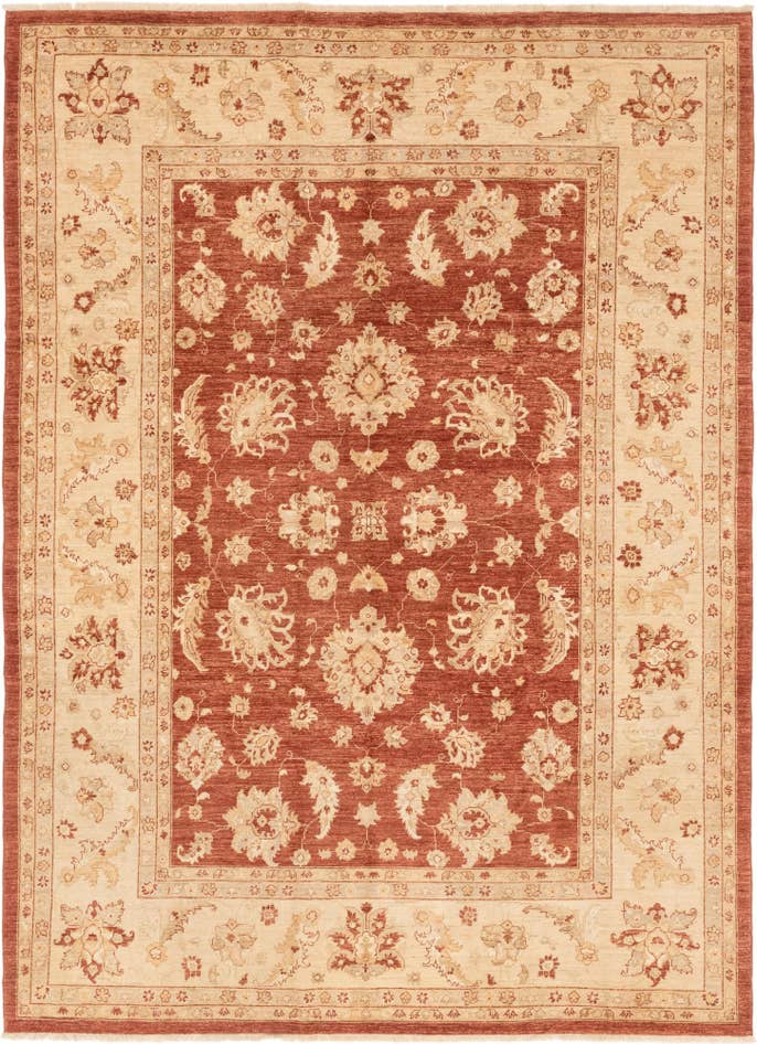 Detail image of 8' 11 x 12' 3 Hand Knotted Peshawar Ziegler Rug