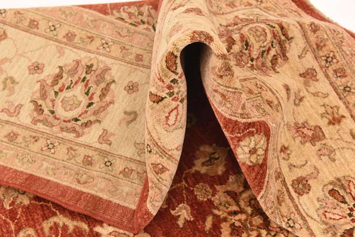 8' 2 x 11' Hand Knotted Peshawar Ziegler Rug