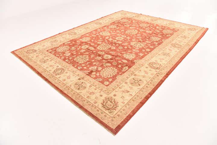 8' 2 x 11' Hand Knotted Peshawar Ziegler Rug
