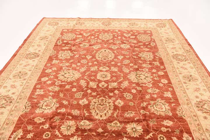 8' 2 x 11' Hand Knotted Peshawar Ziegler Rug