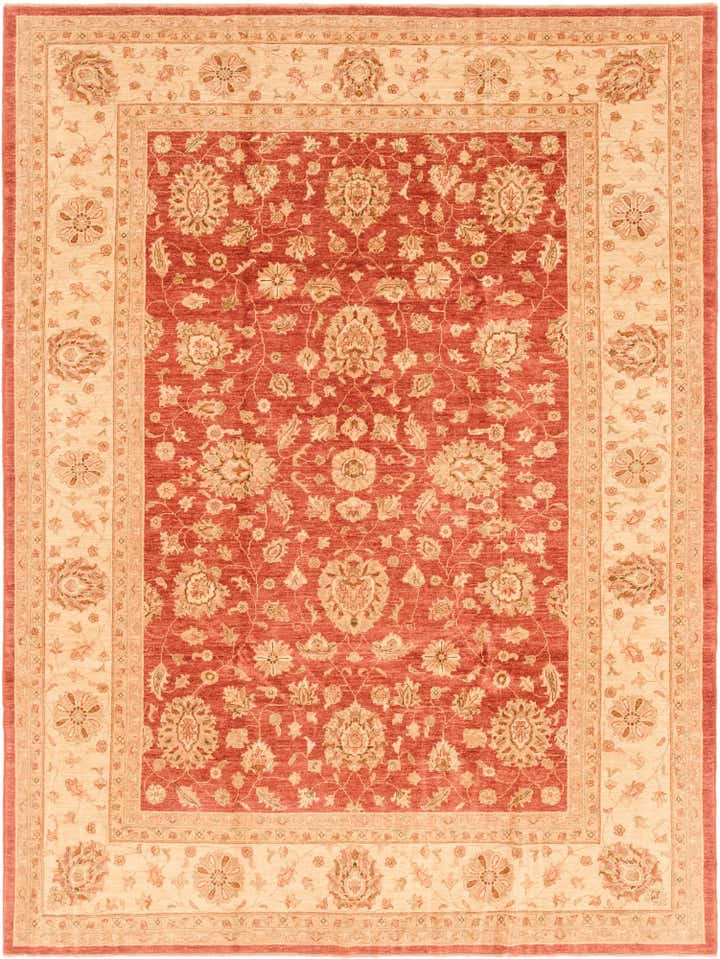 8' 2 x 11' Hand Knotted Peshawar Ziegler Rug